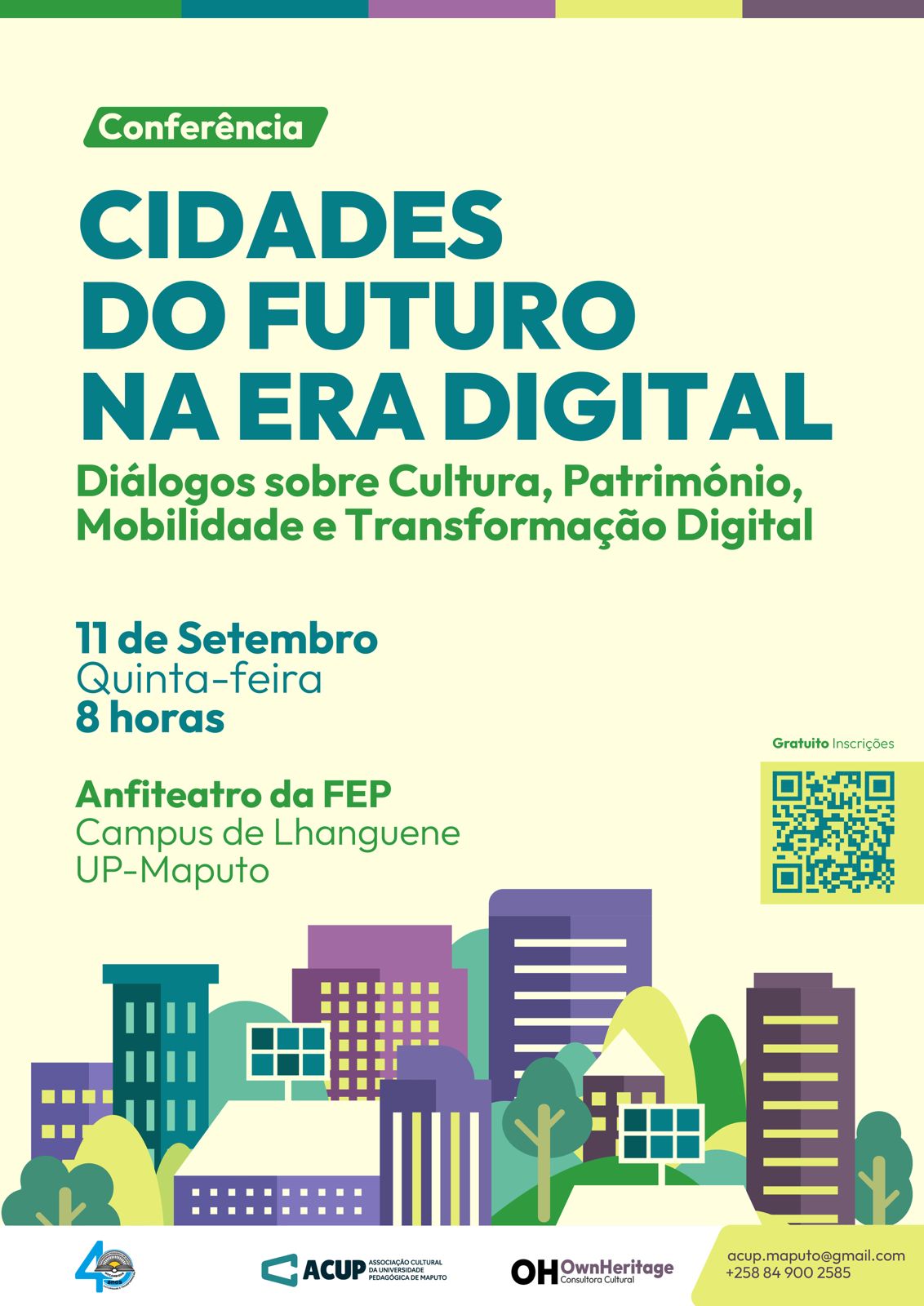 CONFERÊNCIA - CIDADES DO FUTURO NA ERA DIGITAL: Diálogos sobre Cultura, Património, Mobilidade e Transformação Digital