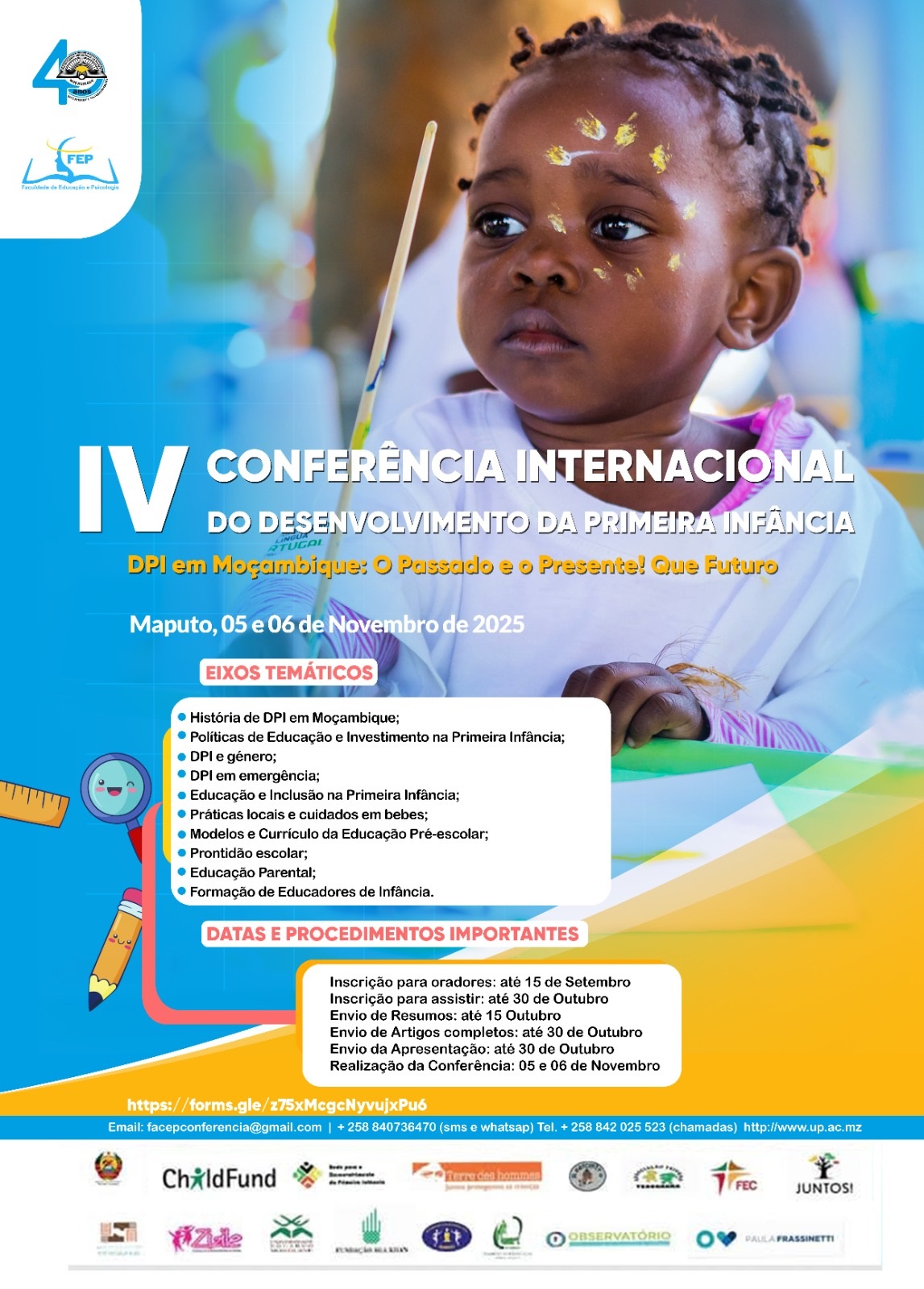 IV CONFERÊNCIA INTERNACIONAL DO DESENVOLVIMENTO DA PRIMEIRA INFÂNCIA